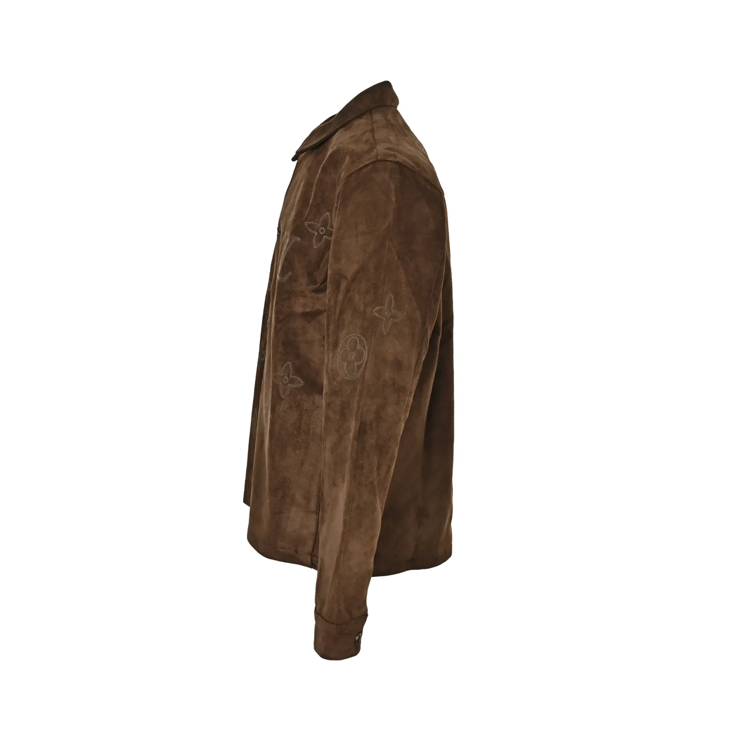 Louis Vuitton/Louis Vuitton presbyopia embroidered suede jacket